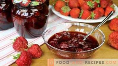 Thick strawberry jam