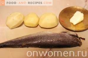 Im Ofen gebackener Seehecht mit Kartoffeln