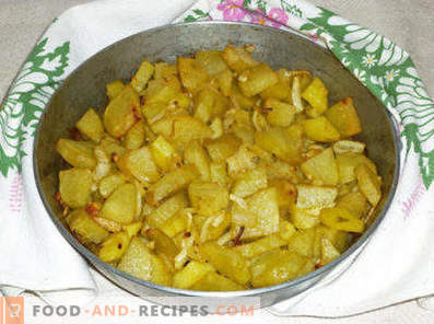 Krompir s čebulo v pečici