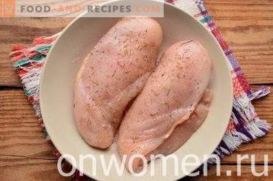 Пилешки гърди су-тип в бавно печка