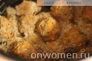 Mutton meatballs in a slow cooker
