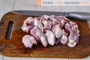 Żołądki z kurczaka: korzyści i szkody