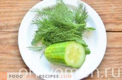 Zrezek za skuto s kumaricami in zelišči